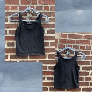 Brandy Melville Black Lacy Lounge Tank